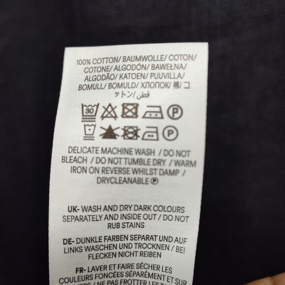 Boden Linen Maxi Dress Women Size 6R Black Short Sleeve Modest Party Feminine - Picture 9 of 9